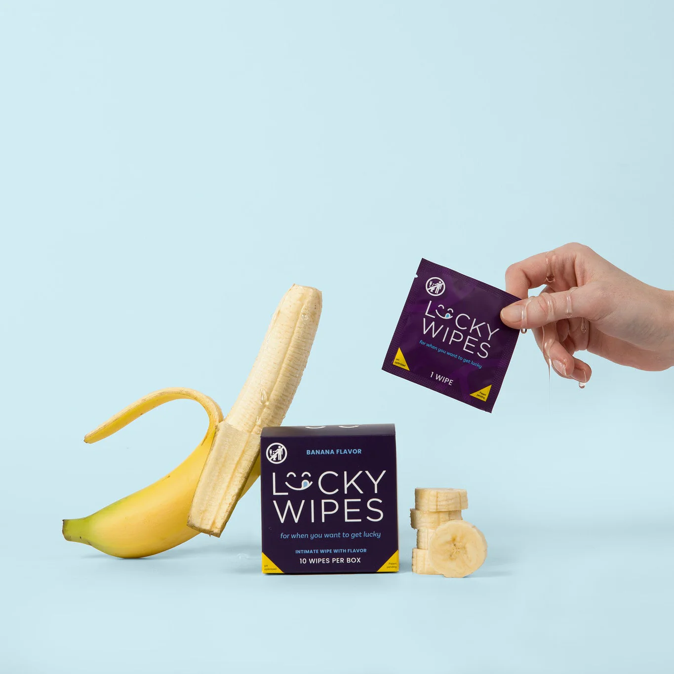 Banana Flavored Lucky Wipes For Men - Image 6