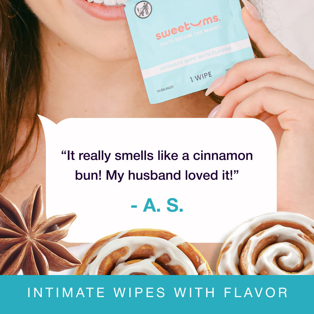 Cinnamon Bun Flavored Intimate Wipes - Image 3