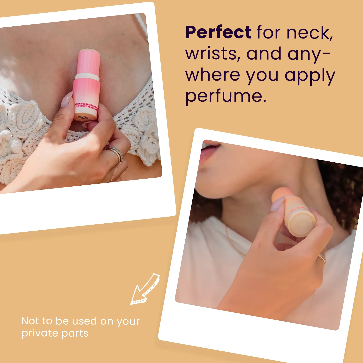 Golden Vanilla Flavored Solid Fragrance Stick Fragrance - Image 4