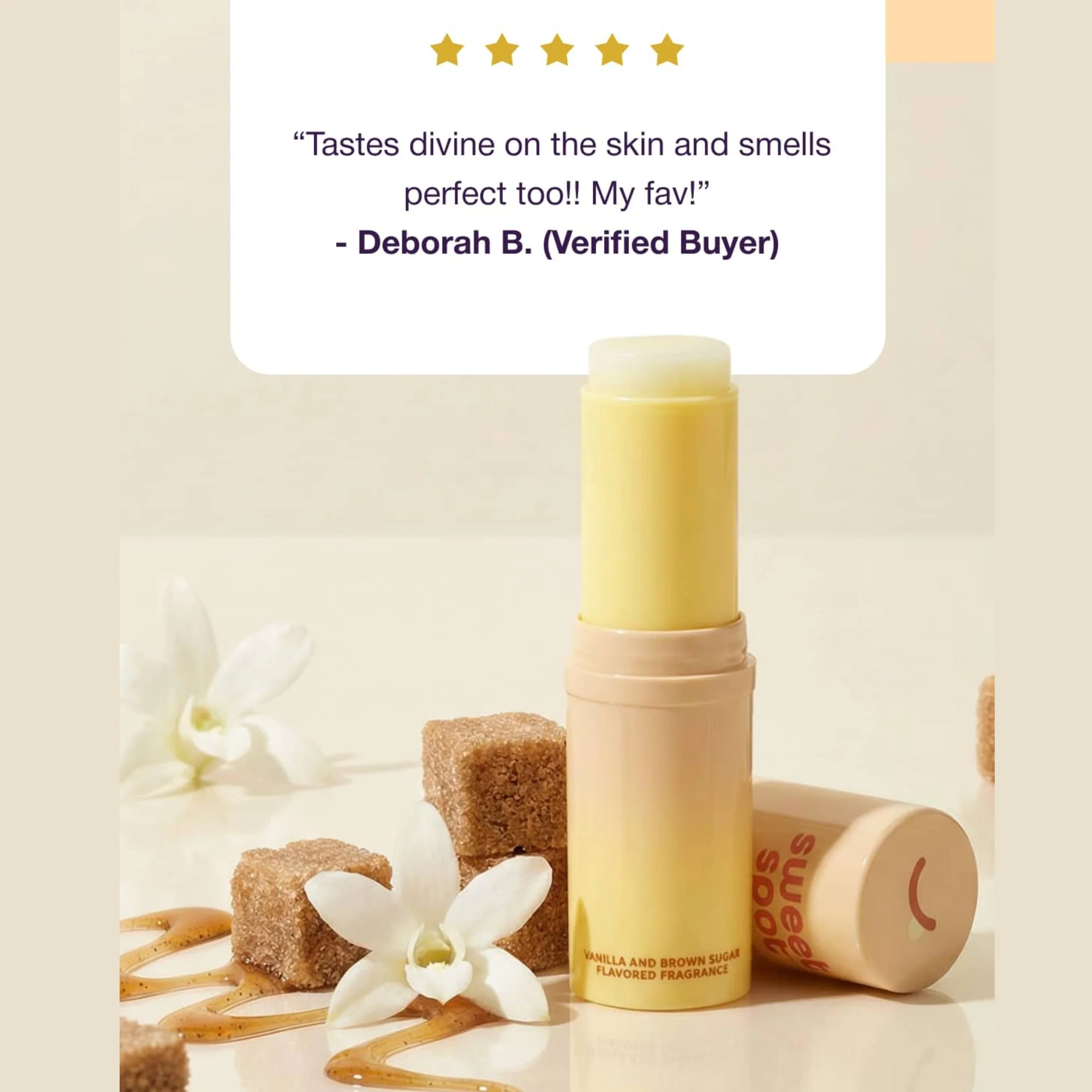 Golden Vanilla Flavored Solid Fragrance Stick Fragrance - Image 6