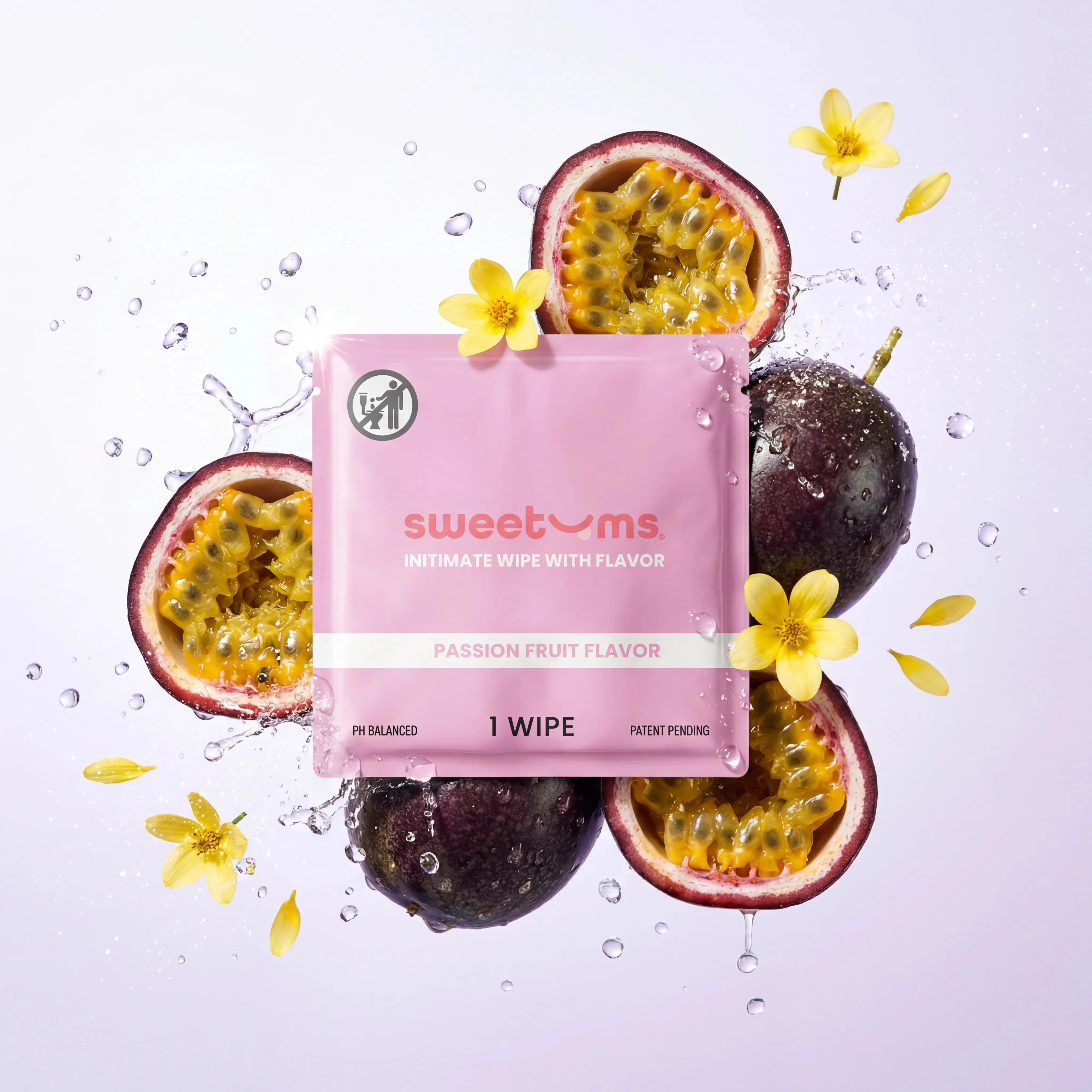 Sweetums Passion Fruit Flavored Intimate Wipes - Image 7
