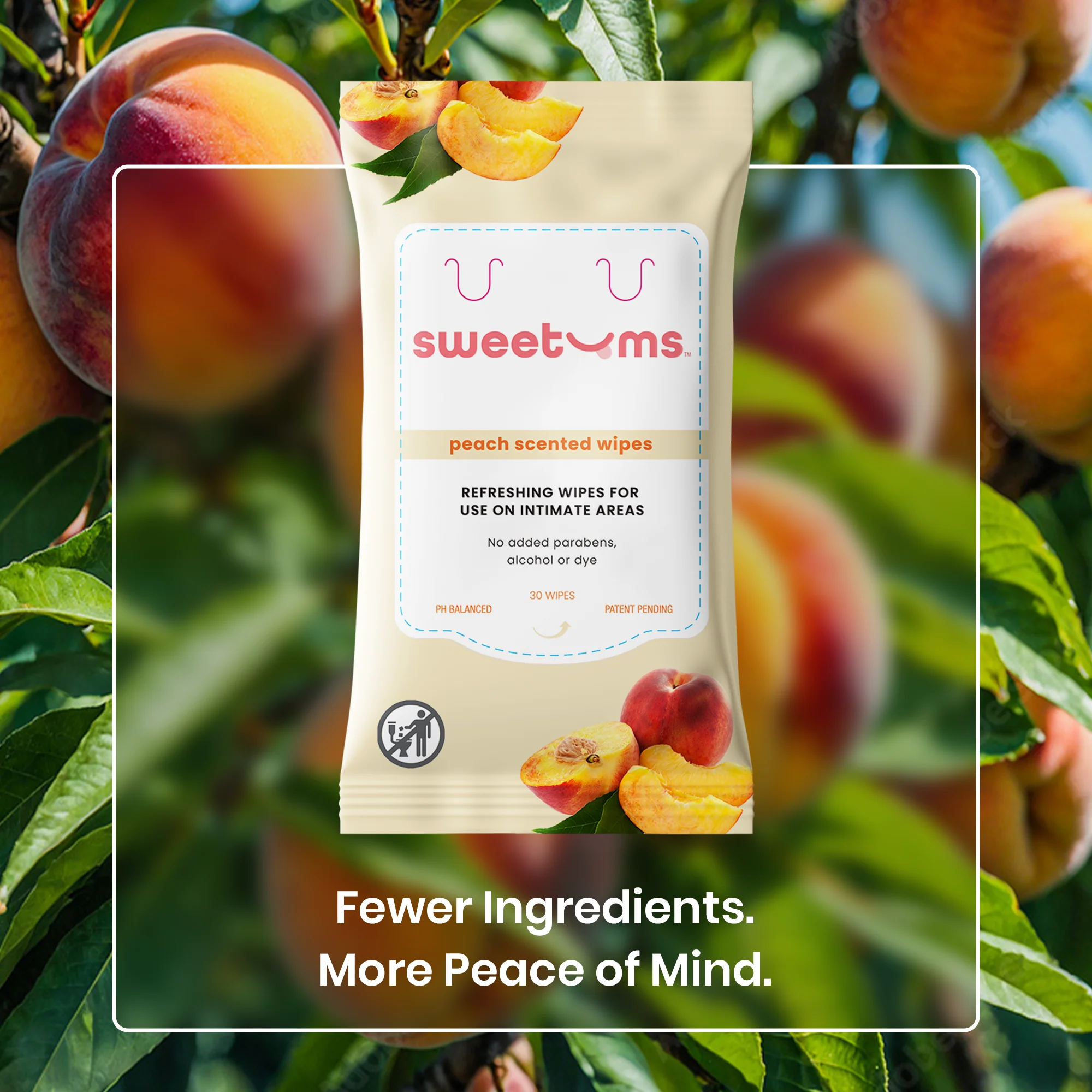 Peach Scented and Unflavored Daily Wipes - Image 6