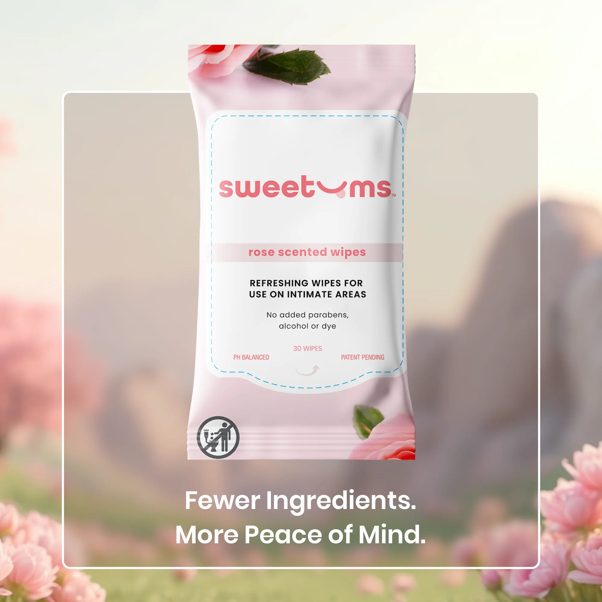 Rose Scented Unflavored Daily Wipes - Image 3