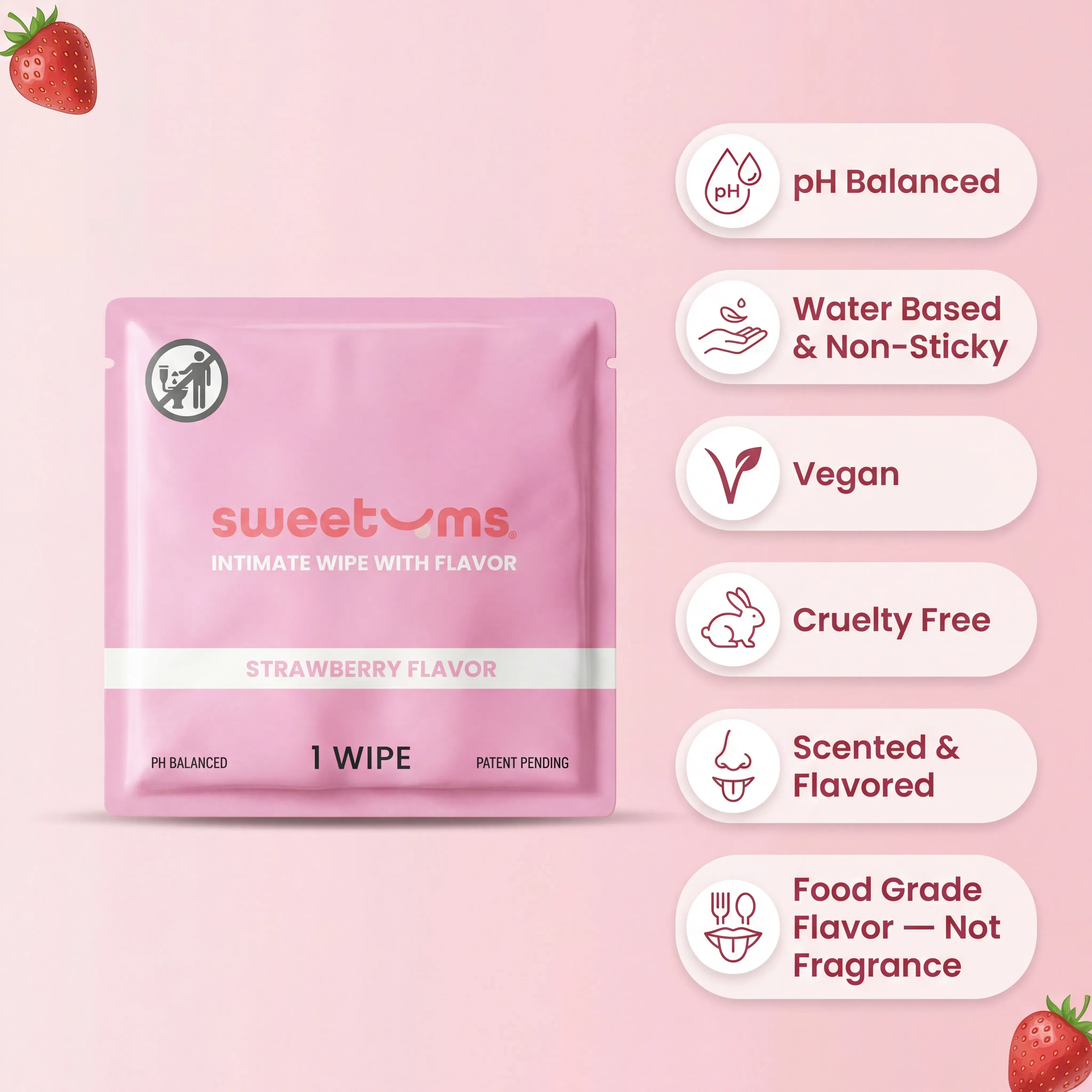 Strawberry Sweetums Wipes - Image 2