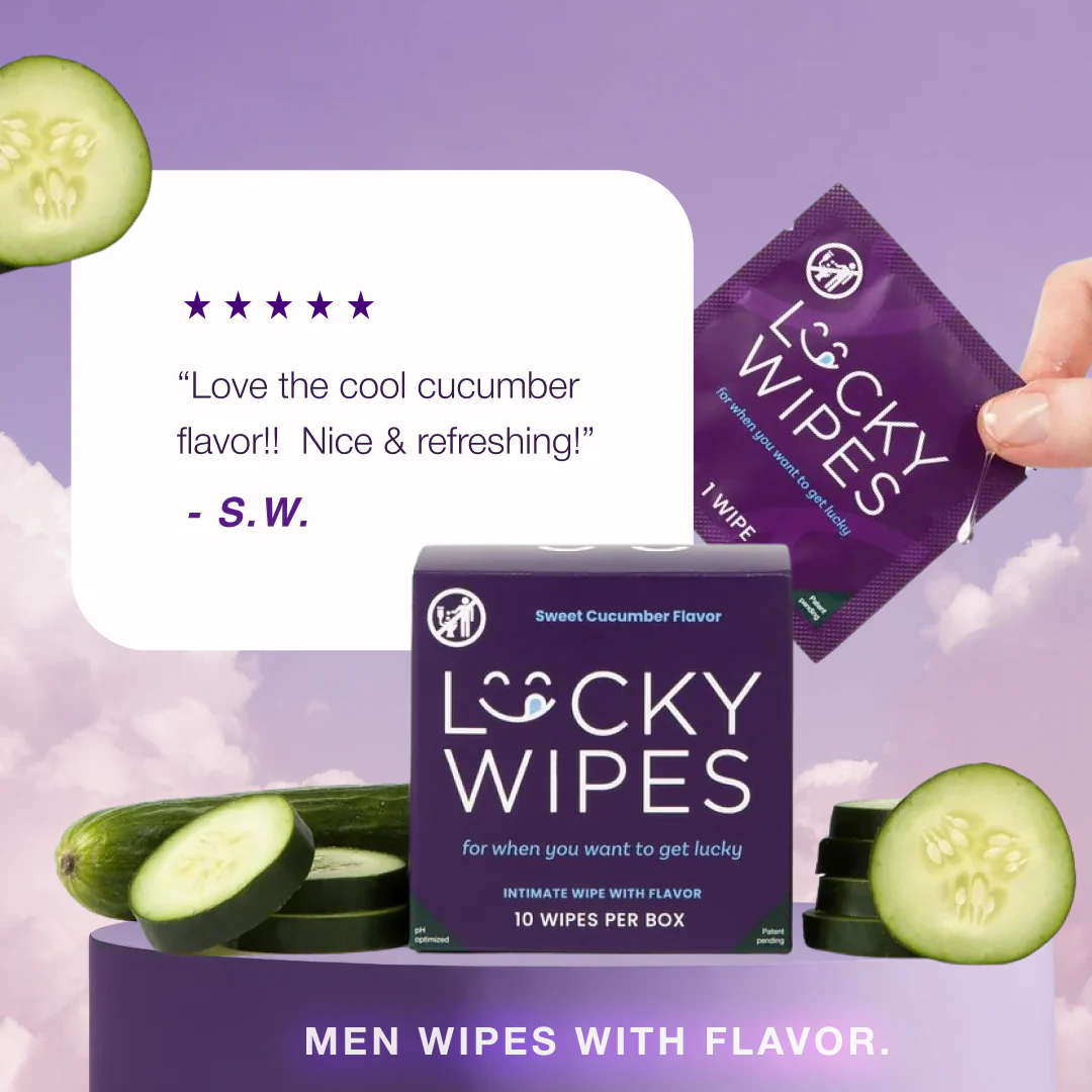Sweet Cucumber Flavored Wipes For Men - Image 5