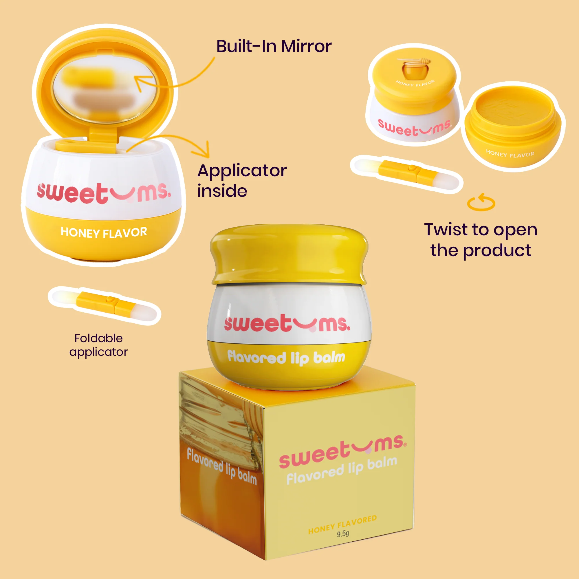 Sweetums Honey Flavored Lip Balm - Image 6