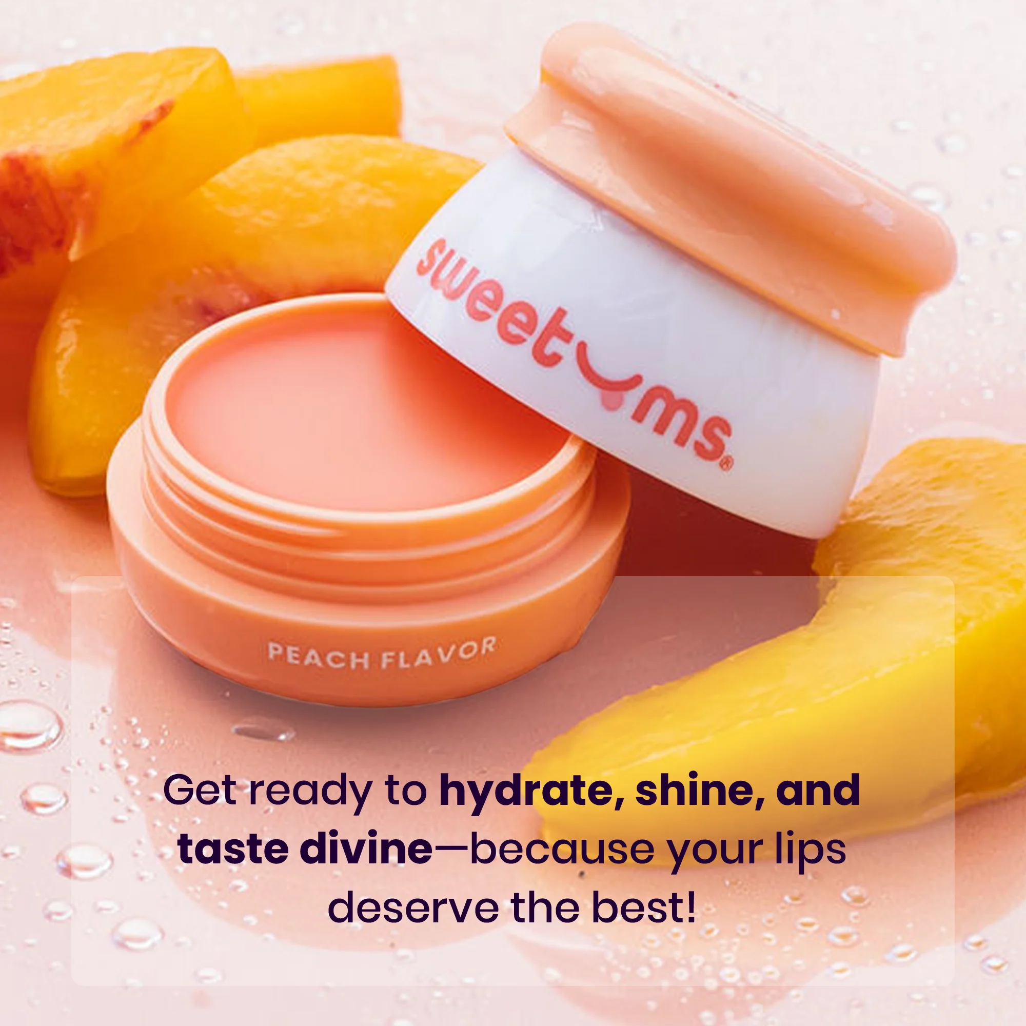 Sweetums Peach Flavored Lip Balm - Image 6