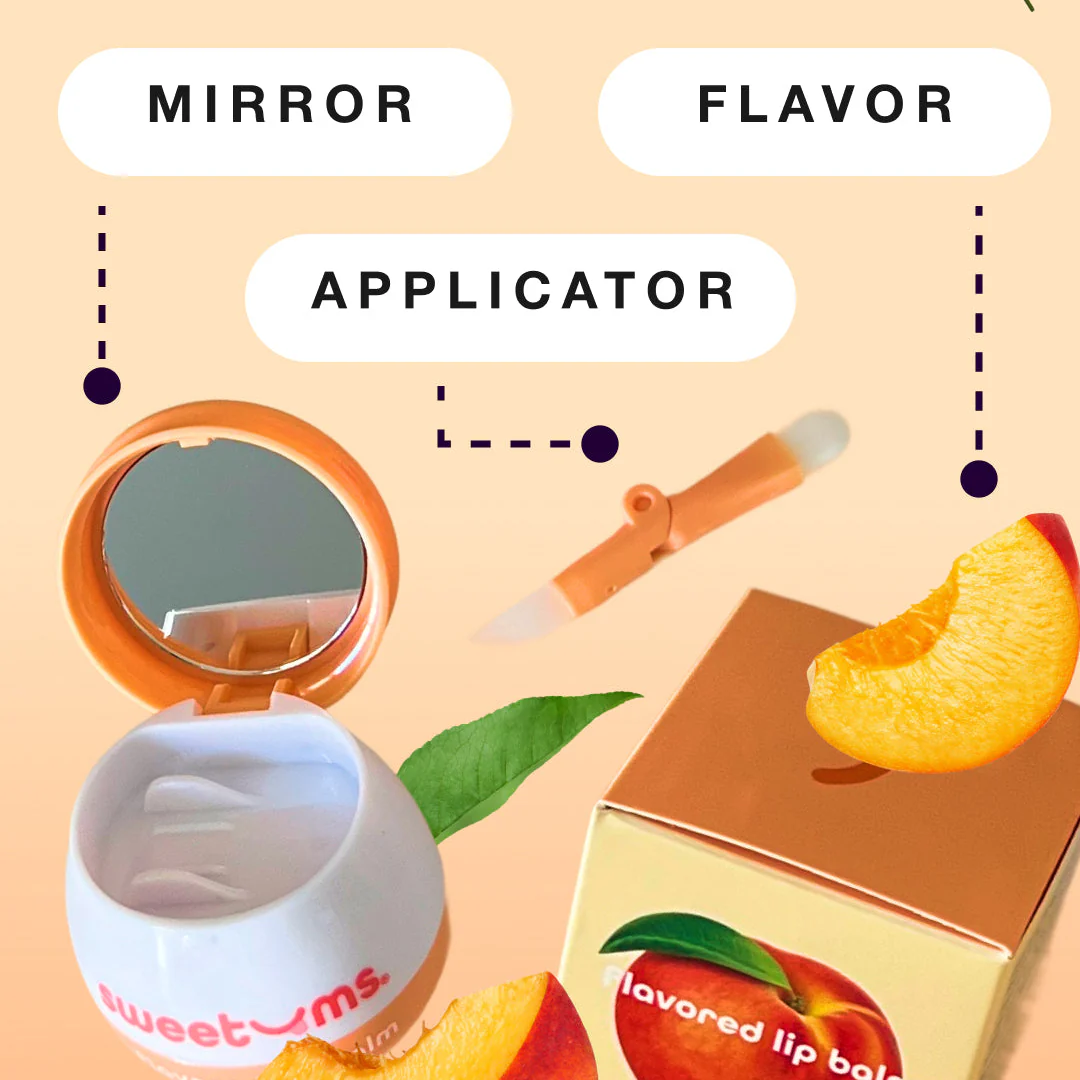 Sweetums Peach Flavored Lip Balm - Image 8
